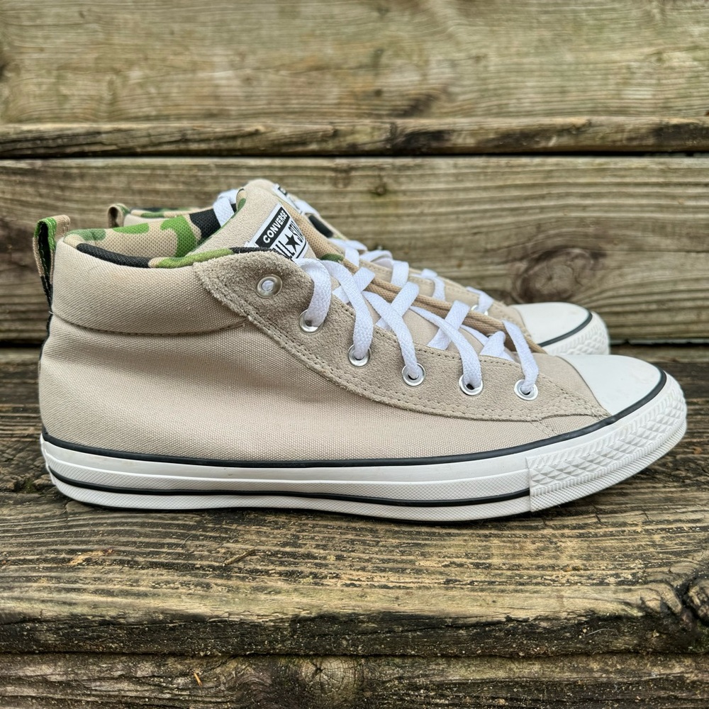 Converse All Star Tan Camo Mid Top